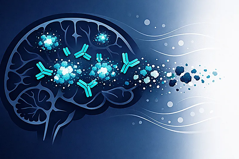 Anti-amyloid therapies in early Alzheimer disease mechanism illustration