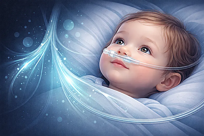 Bronchiolitis management supportive care illustration for infants