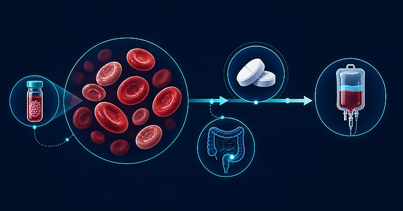 Iron deficiency anemia evaluation showing ferritin testing oral iron alternate-day dosing and IV iron options for primary care prescribers