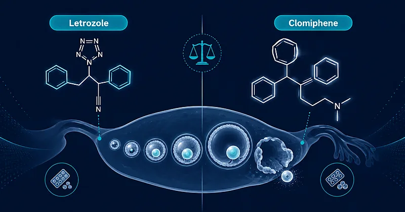 Letrozole vs clomiphene oral fertility medications comparison for PCOS ovulation induction evidence review