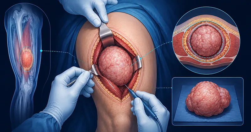 Multidisciplinary approach to soft tissue sarcoma surgery including biopsy planning, neoadjuvant therapy decisions, and limb salvage considerations