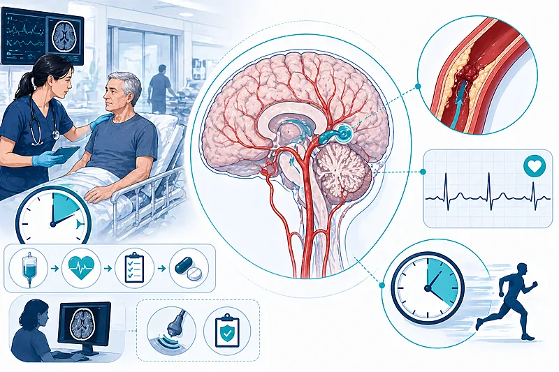 Clinical workflow for TIA management in adults showing ABCD2 risk stratification, imaging, and antiplatelet decisions